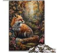 Rompecabezas Art Fox para Adultos y Adolescentes, Ideal para Pasar el rato en casa, Regalo de cumpleaños, Arte Mural para Mayores de 14 años (50x75cm)