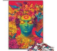Rompecabezas Art Girl de 1000 Piezas para Adolescentes, Juegos educativos, decoración del hogar y Regalos para Toda la Familia (26x38cm)