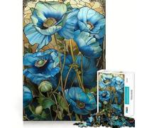 Rompecabezas Art Nouveau Flor Dorada para Adolescentes 1000 Piezas Mejora la Memoria Juego de Interior Montaje de Imágenes (38x26cm)