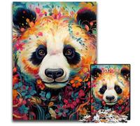 Rompecabezas Art Panda de 1000 Piezas para Adultos, de cartón, Ideal para Adolescentes y coleccionistas, Regalo de Viaje, Actividad Familiar, 26x38cm/10,23x14,96 Pulgadas.