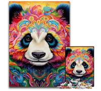 Rompecabezas Art Panda de 1000 Piezas para Adultos, Rompecabezas difíciles, decoración del hogar, 50x75cm/19,68x29,52 Pulgadas.