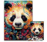 Rompecabezas Art Panda de 1000 Piezas para Adultos, Rompecabezas difíciles, decoración del hogar, 50x75cm/19,68x29,52 Pulgadas.