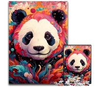 Rompecabezas Art Panda de 1000 Piezas, Rompecabezas imposibles para Adultos, cumpleaños y festividades, 26x38cm/10,23x14,96 Pulgadas