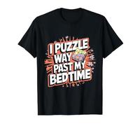 Rompecabezas Arte Puzzle Pieza Rompecabezas Amantes Camiseta gráfica económica, Hombre, Negro, M