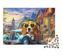 Rompecabezas Artístico 1000 Piezas Beagle - Brain Teaser Creativo, Relax Y Concentración, Regalo Caja Elegante con Póster, 52x38cm/1000pcs