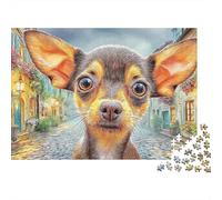 Rompecabezas Artístico 1000 Piezas Chihuahua - Brain Teaser Creativo, Relax Y Concentración, Regalo Caja Elegante con Póster, 52x38cm/1000pcs