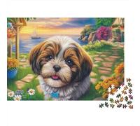 Rompecabezas Artístico 1000 Piezas Shih Tzu - Brain Teaser Creativo, Relax Y Concentración, Regalo Caja Elegante con Póster, 70x50cm/1000pcs