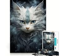 Rompecabezas artístico Animal Enigma de 1000 Piezas Juego cognitivo Divertido Troquelado de Alta precisión aliviar el estrés (38x52cm)