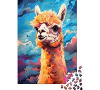 Rompecabezas artístico de Alpaca de Colores, 100% cartón Reciclado, Rectangular, para Adultos y niños, 1000 Piezas (75 x 50 cm)