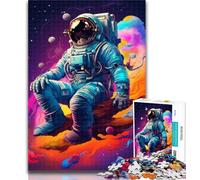 Rompecabezas artístico de astronautas para Adolescentes, 1000 Piezas para Adultos, Juego Educativo, Juguete de desafío para Mujeres y Hombres, 75x50cm