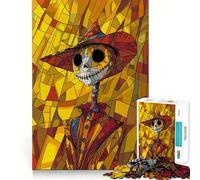 Rompecabezas artístico de espantapájaros de 1000 Piezas para Adolescentes Recuerdo, Mejora, relajación, Mente, Obra de Arte nítida 50x75cm
