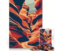 Rompecabezas artístico de Viaje del Cañón de Arizona de 1000 Piezas para Adolescentes Pensamiento estratégico, Relajante, Divertido, Limpio y Alegre Regalo (50x75cm)