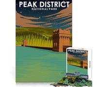 Rompecabezas artístico del Parque Nacional Peak District,1000 Piezas,para Adultos,para ejercitar la Mente,recreación Tranquila,Cierre Seguro,Regalo Original (38x52cm)