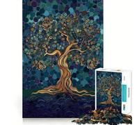 Rompecabezas artístico Original del Árbol de la Vida de 1000 Piezas para Adultos Juguete para ejercitar la Mente Tiempo Libre Diseño nítido Regalo increíble (50x75cm)