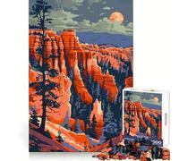 Rompecabezas artístico para Adultos de Bryce Canyon,Utah,1000 Piezas Un desafío para el Pensamiento Un Momento de Ocio pausado Un Regalo preciso y Original (50x75cm)