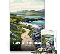 Rompecabezas artísticos de paisajes de Cape Wrath Trail, Escocia, para Adolescentes, 1000 Piezas, potenciador de la Memoria, Escape Consciente, Corte preciso, Regalo Memorable (50x75cm)