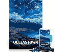 Rompecabezas artísticos de Queenstown, Nueva Zelanda, para Adultos, 1000 Piezas, para Mejorar la Memoria, aliviar el estrés, diseño para armar, Regalo Memorable (38x26cm)