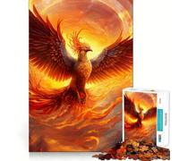 Rompecabezas artísticos del Ave Fénix para Adolescentes, 1000 Piezas, fortalece la Memoria, pasatiempo Tranquilo, Regalo Festivo (38x52cm)