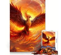Rompecabezas artísticos del Ave Fénix para Adolescentes, 1000 Piezas, fortalece la Memoria, pasatiempo Tranquilo, Regalo Festivo (38x52cm)
