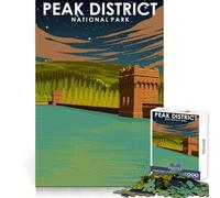 Rompecabezas artísticos del Parque Nacional Peak District para Adultos,1000 Piezas,para ejercitar la Memoria,Entretenimiento,Cierre Seguro,Regalo Creativo (38x26cm)