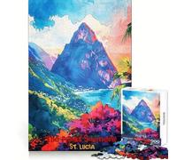 Rompecabezas artísticos Pitons Soufrière para Adolescentes, 1000 Piezas, Juego de lógica, pasatiempo para el hogar, Corte preciso, Regalo para Festivales 38x52cm
