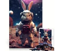 Rompecabezas Astro Bunny para Adolescentes, 1000 Piezas, destreza Mental, Entretenimiento Relajante, Corte Premium, Regalo Alegre (38x52cm)