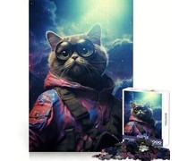 Rompecabezas Astro Cat Adventure de 1000 Piezas Desarrolla tu Cerebro, entretén tu Ocio y Disfruta Cierre Seguro Regalo de cumpleaños (50x75cm)