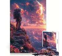 Rompecabezas Astronaunt Another Planet para Adolescentes, 1000 Piezas, para ejercitar la Mente, fácil relajación, Bordes Uniformes, Regalo Original (50x75cm)