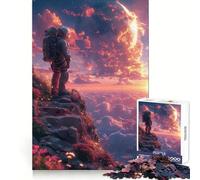 Rompecabezas Astronaunt Another Planet para Adultos, 1000 Piezas, Memoria aguda, Placer Relajante, Bordes limpios, Regalo Memorable (38x52cm)