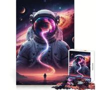 Rompecabezas Astronauta Corriente Cósmica de 1000 Piezas para Adolescentes Actividad Relajante para Practicar el razonamiento Bordes de Primera Calidad Elegante (38x26cm)