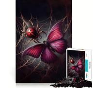 Rompecabezas Ataque de araña de 1000 Piezas para Adolescentes Fortalece la Memoria Tranquilo y Sereno Borde de Calidad Regalo Ideal para Pedir un Deseo a Santa Claus 38x52cm
