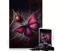 Rompecabezas Ataque de araña de 1000 Piezas para Adolescentes Fortalece la Memoria Tranquilo y Sereno Borde de Calidad Regalo Ideal para Pedir un Deseo a Santa Claus 38x52cm