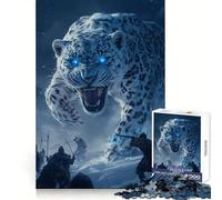Rompecabezas Ataque del Leopardo de Las Nieves para Adolescentes, 1000 Piezas, Juguete para la Mente, Escape Tranquilo, Borde preciso, Regalo increíble (38x26cm)