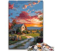 Rompecabezas Atardecer de 1000 Piezas para Adultos, un Juego desafiante y Familiar, Toda la Familia (50x75cm)
