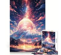 Rompecabezas Atardecer del Universo para Adolescentes, 1000 Piezas, Juguete Inteligente, Juego Relajante, Corte Suave, Regalo increíble 50x75cm