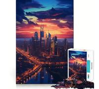 Rompecabezas Atardecer en Filadelfia de 1000 Piezas para Adolescentes Juguete Educativo y Divertido Diseño Compacto 50x75cm