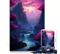 Rompecabezas Atardecer en Flor de Cerezo para Adultos,1000 Piezas Ideal para Relajarse y Pensar con claridad Bordes precisos Un Regalo Original (38x26cm)
