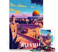 Rompecabezas Atardecer en Jerusalén de 1000 Piezas para Adolescentes Juguete Inteligente para el hogar Corte preciso Regalo Original 38x52cm