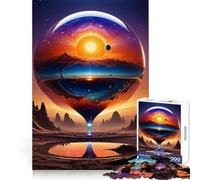 Rompecabezas Atardecer en un Planeta Desconocido para Adolescentes, 1000 Piezas, Juguete cognitivo, pasatiempo Tranquilo, Borde Premium, 38x52cm