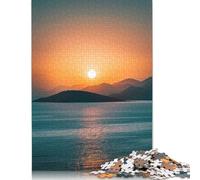 Rompecabezas Atardecer Serenidad Mares de 1000 Piezas, desafiante y Estimulante, Ideal para Adultos y Adolescentes (75 x 50 cm)