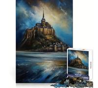 Rompecabezas Atemporal Mont Saint Michel de 1000 Piezas para Adolescentes Ideal para Relajarse, divertirse y Disfrutar Temporada 50x75cm
