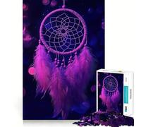 Rompecabezas Atrapasueños Morado de 1000 Piezas para Adolescentes Juguete de lógica y suavidad para Relajarse Corte preciso Regalo Ideal (50x75cm)