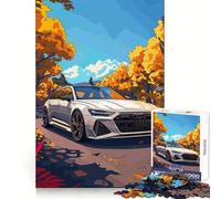 Rompecabezas Audi RS Sunny Nature Art para Adultos, 1000 Piezas, Desarrollo Mental, fácil relajación, Ajuste sólido, Regalo de cumpleaños (38x26cm)