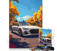 Rompecabezas Audi RS Sunny Nature Art para Adultos, 1000 Piezas, para Mejorar la Memoria, recreación Tranquila, Corte preciso, Regalo de cumpleaños (50x75cm)