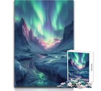 Rompecabezas Aurora de 1000 Piezas para Adolescentes, Juego de Aprendizaje de Pensamiento estratégico, Regalo Ideal para Cualquier Evento, tamaño 38x52cm