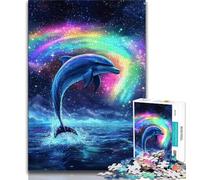 Rompecabezas Aurora Dolphin para Adultos de 1000 Piezas Ayuda a ejercitar el Cerebro Juguetes adictivos para Cultivar la Paciencia y la interacción Entre Padres e Hijos (38x26cm)