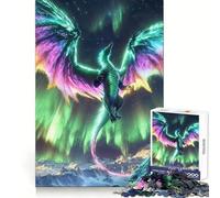 Rompecabezas Aurora Genesis Dragon de 1000 Piezas para adolescentesEntrenamiento Mental, Relajante y divertidoDiseño uniformeIdeal para Navidad (38x52cm)