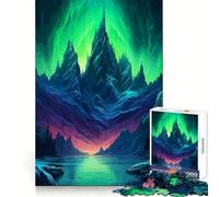Rompecabezas Aurora Glow de 1000 Piezas para Adultos: estimulación Mental, Alivio del estrés, Divertido, con Sistema de Encaje Firme, (38x26cm)