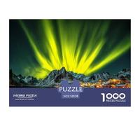 Rompecabezas Aurora Noruega 1000 Piezas para Adultos Y Familias - Puzzle DIY, Desafío Satisfactorio 52x38cm/1000pcs
