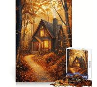 Rompecabezas Autumn Cottage de 1000 Piezas para adolescentesMejora la memoriaEscape tranquiloCorte de precisiónRegalo Ideal (50x75cm)